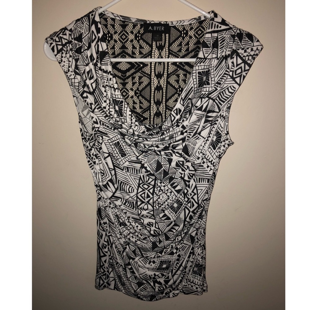 Black and White Aztec Tee